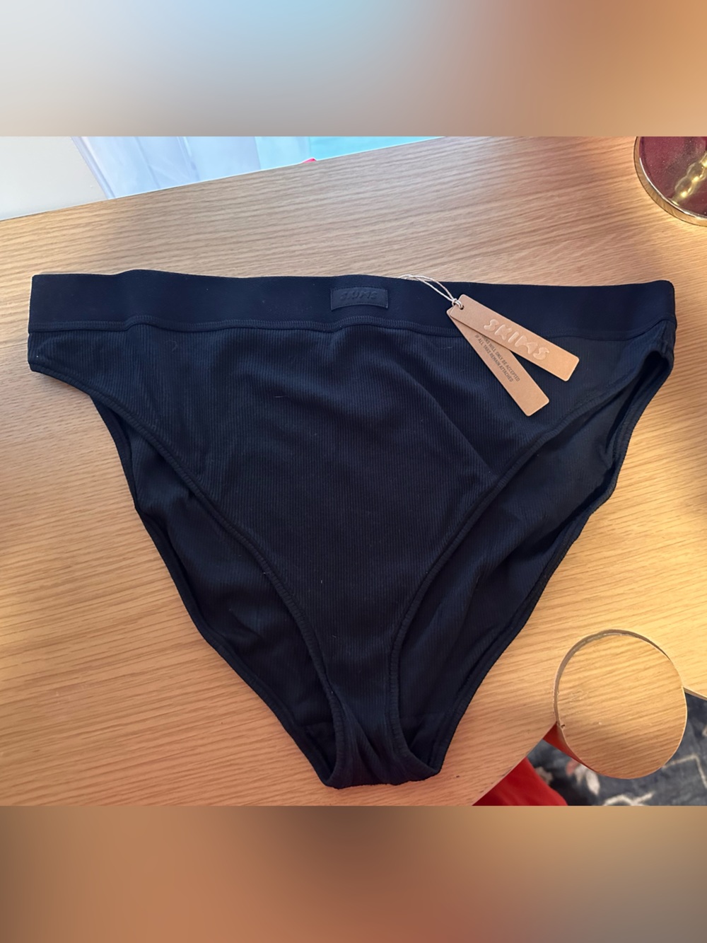 NWT_SKIMS cotton ribbed brief